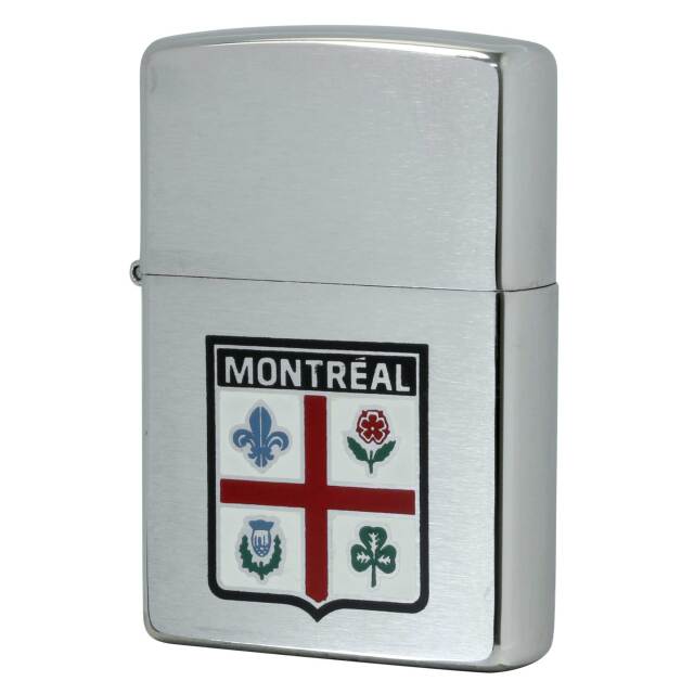 絶版/ヴィンテージ Zippo ジッポー 中古 2000年製造 カナダ製造 州の紋章シリーズ MONTREAL モントリオール州 つや消し レギュラー  [N]未使用・新品