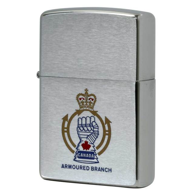 絶版/ヴィンテージ Zippo ジッポー 中古 1999年製造 カナダ製造 カナダ軍 ミリタリーシリーズ  Royal Canadian Armoured Corps 王立カナダ機甲軍団  [N]未使用・新品