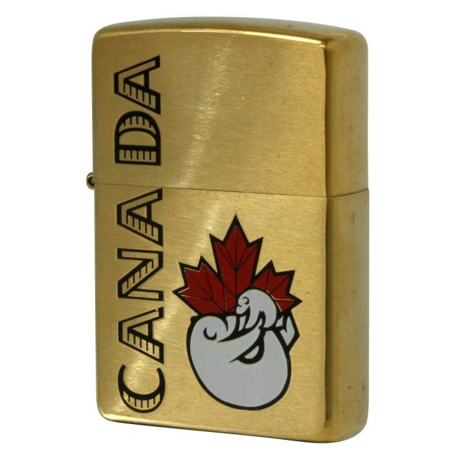 絶版/ヴィンテージ Zippo ジッポー 中古 1999年製造 カナダ製造 POLAR BEAR ホッキョクグマ  [N]未使用・新品