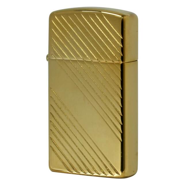 絶版/ヴィンテージ Zippo ジッポー 中古 1992年製造 カナダ製造 CLASSIC Gold Plated 3100 スリム  [N]未使用・新品