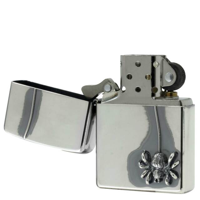 絶版/ヴィンテージ Zippo ジッポー 中古 2007年製造Spider Metal