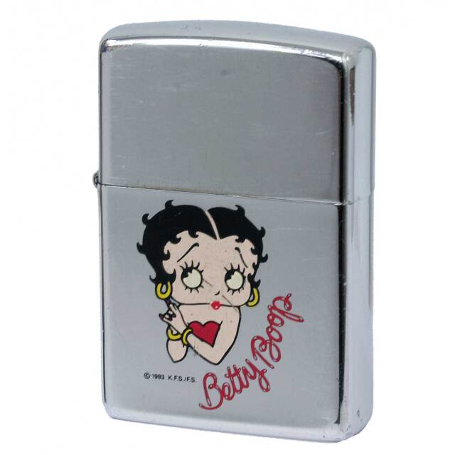 絶版/ヴィンテージ Zippo ジッポー 中古 1993年製造 Betty Boop ベティ・ブープ   [C]使用感あり傷汚れあり