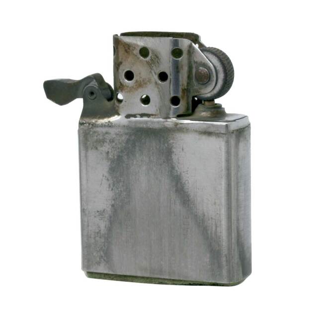 絶版/ヴィンテージ Zippo ジッポー 中古 1973年製造クロームサテーナ