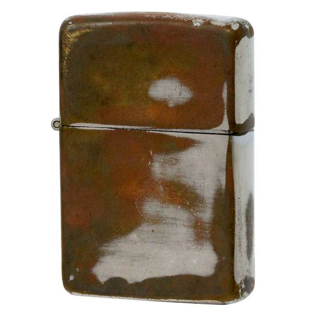 絶版/ヴィンテージ Zippo ジッポー 中古 1967年製造 クロームサテーナ No.200 ユーズド加工  [C]使用感あり傷汚れあり