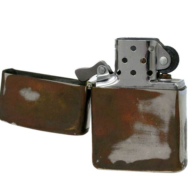 絶版/ヴィンテージ Zippo ジッポー 中古 1967年製造クロームサテーナ