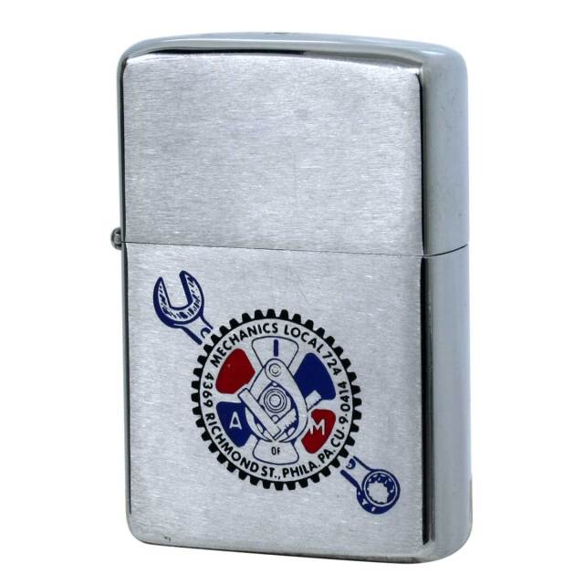 絶版/ヴィンテージ Zippo ジッポー 中古 1975年製造 MECHANICS LOCAL 724  [C]使用感あり傷汚れあり