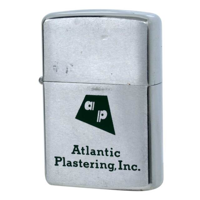 絶版/ヴィンテージ Zippo ジッポー 中古 1967年製造 Atlantic Plastering,Inc.  [C]使用感あり傷汚れあり