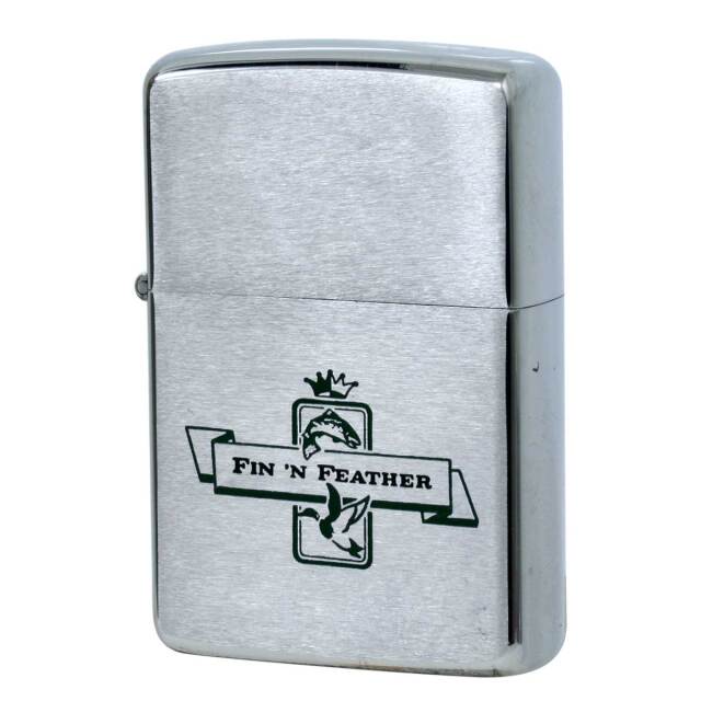 絶版/ヴィンテージ Zippo ジッポー 中古 1969年製造 FIN'N FEATHER  [C]使用感あり傷汚れあり