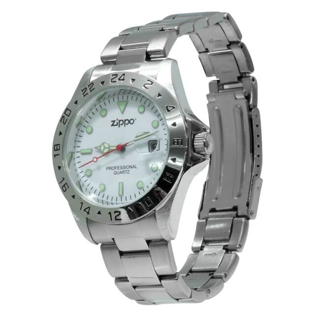 絶版/ヴィンテージ Zippo ジッポー 中古 ZIPPO 腕時計 ホワイト CA-17871 WH  [N]未使用・新品