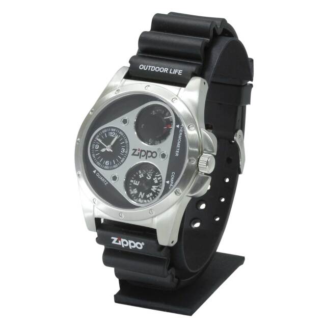 絶版/ヴィンテージ Zippo ジッポー 中古 ZIPPO 腕時計 ブラック TC-61  [N]未使用・新品