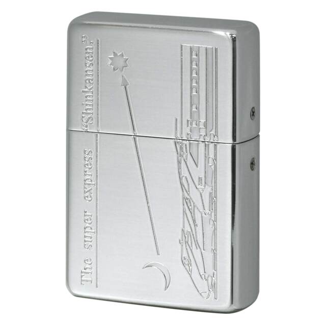 絶版/ヴィンテージ Zippo ジッポー 中古 1996年製造 TIME TANK POCKET CLOOK 新幹線 立て掛け時計  [N]未使用・新品