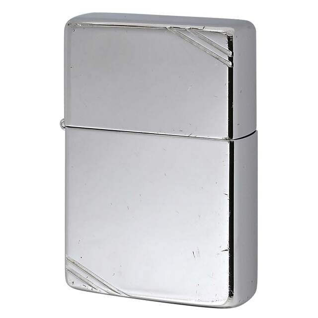 絶版/ヴィンテージ Zippo ジッポー 中古 1993年製造 No.260 フラットトップビンテージ ハイポリッシュクローム  [A]使用感少なく状態が良い