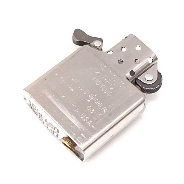 絶版/ヴィンテージ Zippo ジッポー 中古 2004年製造No.200 ブラッシュ