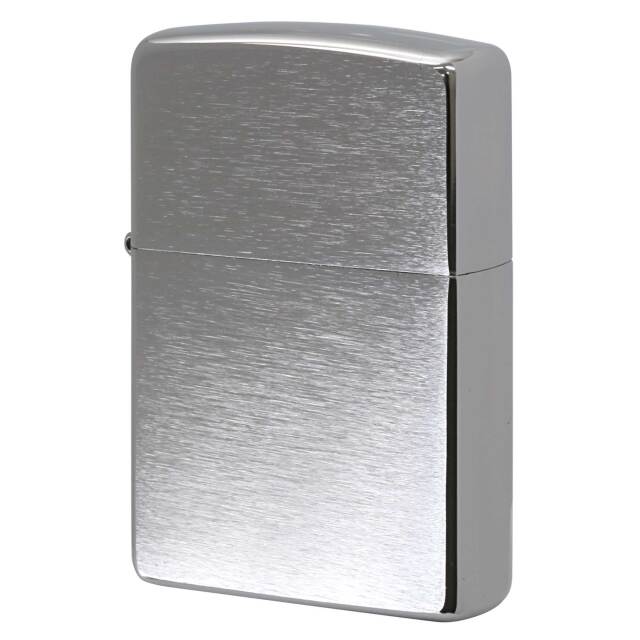 絶版/ヴィンテージ Zippo ジッポー 中古 2014年製造 No.200 ブラッシュドクローム つや消し キャンドボトム  [N]未使用・新品