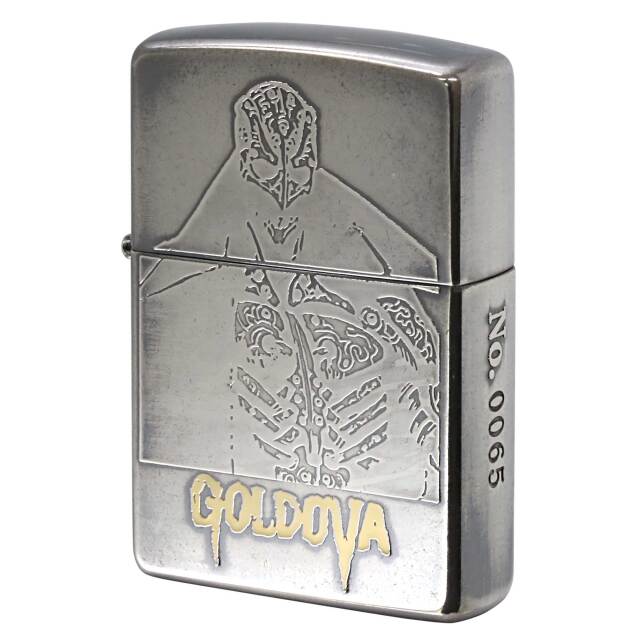 絶版/ヴィンテージ Zippo ジッポー 中古 1997年製造 Yasushi Nirasawa World 韮澤靖 GOLDOVA ゴルドバ シリアル番号入り No.0065  [S]ほぼ新品同様