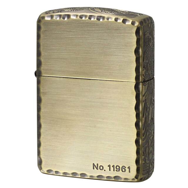 絶版/ヴィンテージ Zippo ジッポー 中古 2022年製造 ARMOR アーマー エッチングリューター加工 アンティークブラス 鯉 3ER-CARP-A No.11961  [N]未使用・新品