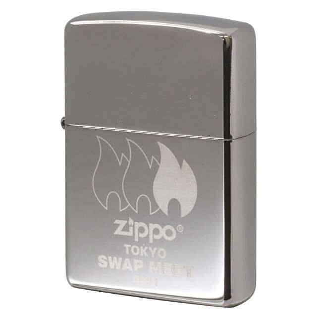 絶版/ヴィンテージ Zippo ジッポー 中古 2000年製造 2001年 東京スワップミート Tokyo SWAP MEET Silver Plate  [N]未使用・新品