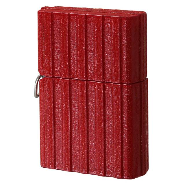 絶版/ヴィンテージ Zippo ジッポー 中古 2008年製造 レッドストライプ塗装 D缶 チェーン付き  [N]未使用・新品