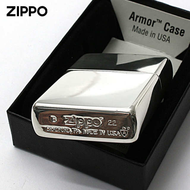 Zippo ジッポー アーマー 無地 100 ミクロン ＃162 ミラー 鏡面