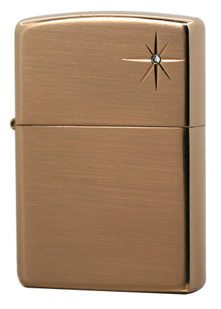 Zippo ジッポー Shiny Cross Cut S  ピンクゴールドヘアライン