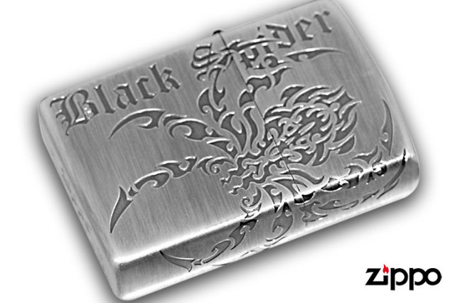 Zippo ジッポー ブラック&シルバー スパイダー｜Zippo専門店フラミンゴ