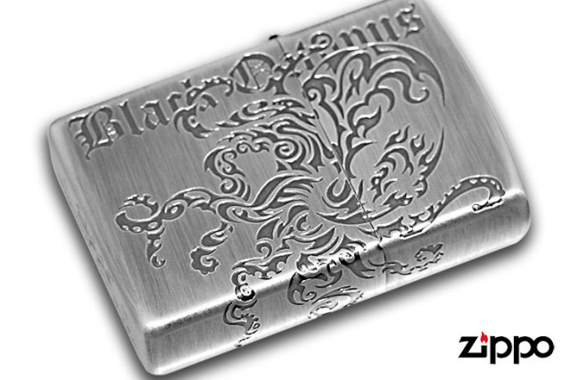 Zippo ジッポー ブラック&シルバー オクトパス｜Zippo専門店