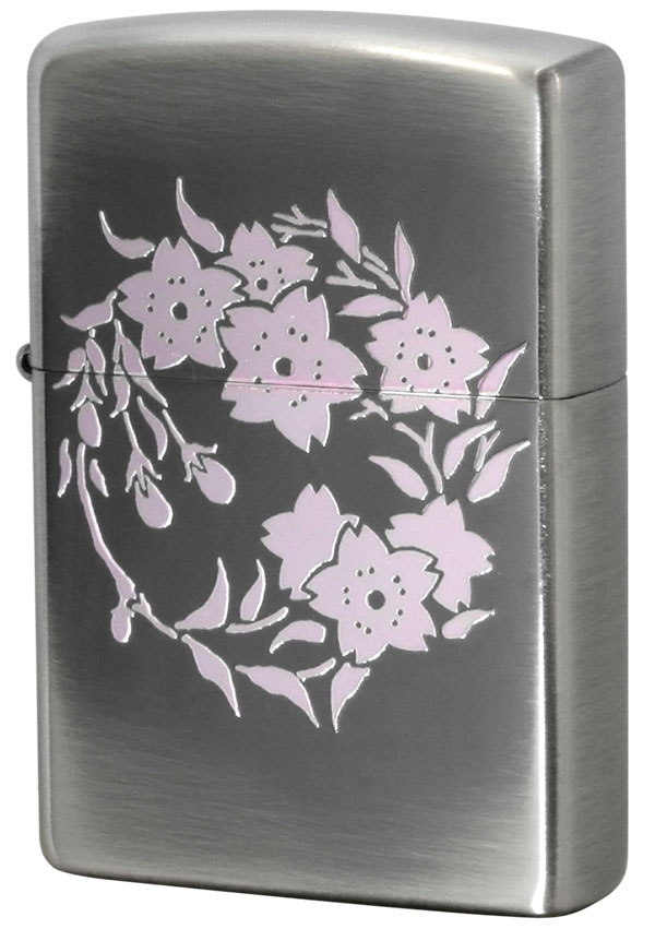 Zippo ジッポー 丸紋 Circle crest 桜 Cherry tree