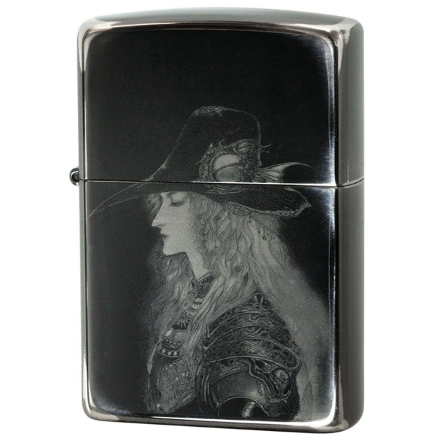Zippo ジッポー 天野喜孝 吸血鬼ハンターD Amano Yoshitaka 02_023H ブラックメッキ 80210