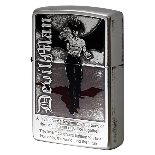 Zippo ジッポー 永井豪 アニメ キャラ 漫画 デビルマン DEVILMAN ver.1 銀メッキいぶし 80207