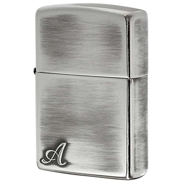 Zippo ジッポー アルファベット イニシャル The alphabet A シルバーいぶし 80009 メール便可