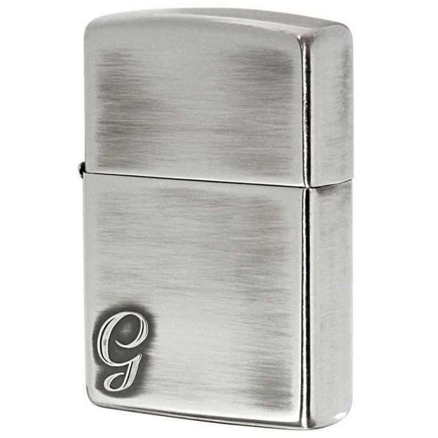 Zippo ジッポー アルファベット イニシャル The alphabet G シルバーいぶし 80015 メール便可