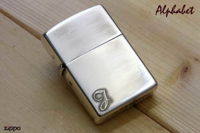 Zippo ジッポー アルファベット イニシャル The alphabet J シルバー