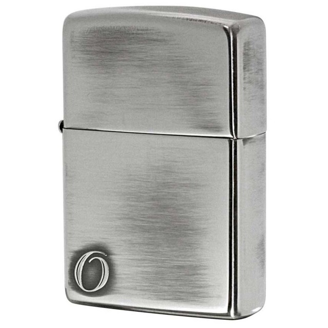 Zippo ジッポー アルファベット イニシャル The alphabet O シルバーいぶし 80023 メール便可