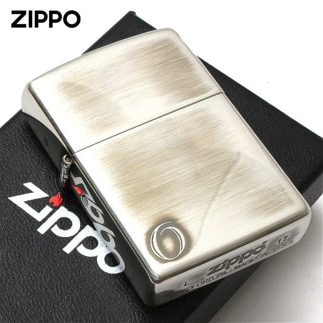 Zippo ジッポー アルファベット イニシャル The alphabet O シルバー