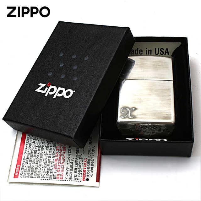 Zippo ジッポー アルファベット イニシャル The alphabet X