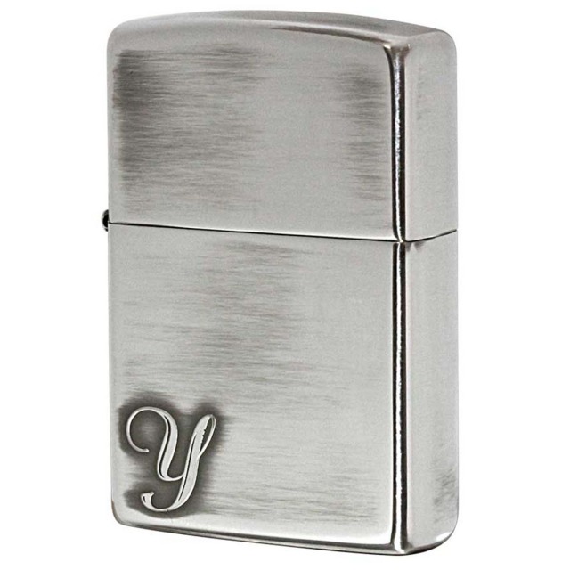 Zippo ジッポー アルファベット イニシャル The alphabet Y シルバーいぶし 80033 メール便可
