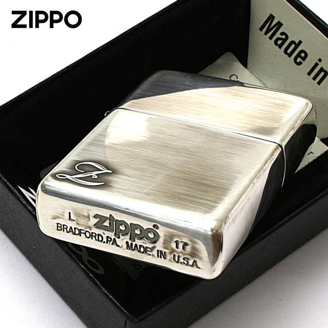 Zippo ジッポー アルファベット イニシャル The alphabet Z シルバー