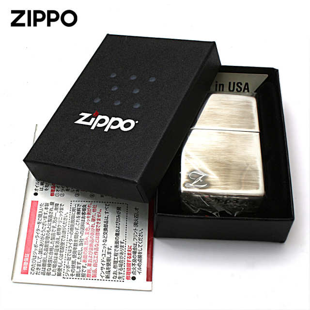Zippo ジッポー アルファベット イニシャル The alphabet Z シルバー