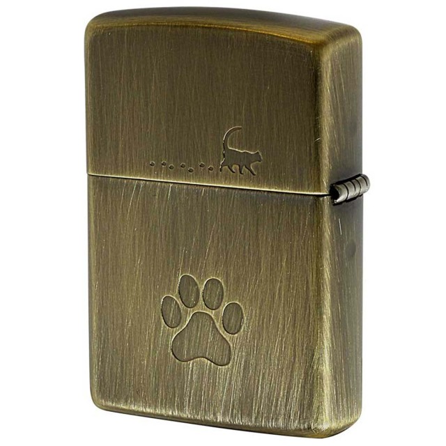 Zippo ジッポー ネコ 猫 Cat Pau キャットポー BS ブラスいぶし Zippo ジッポー ネコ 猫 Cat Pau キャットポー BS ブラスいぶし