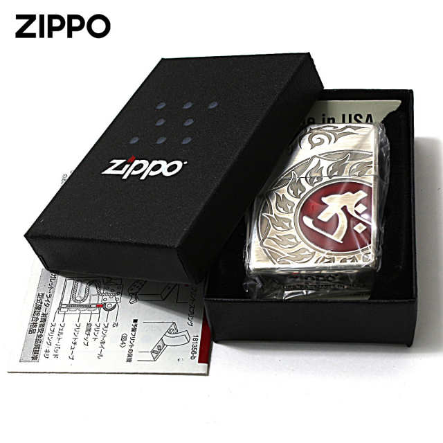 Zippo ジッポー 梵字 bonji タラーク 銀メッキいぶし 80036