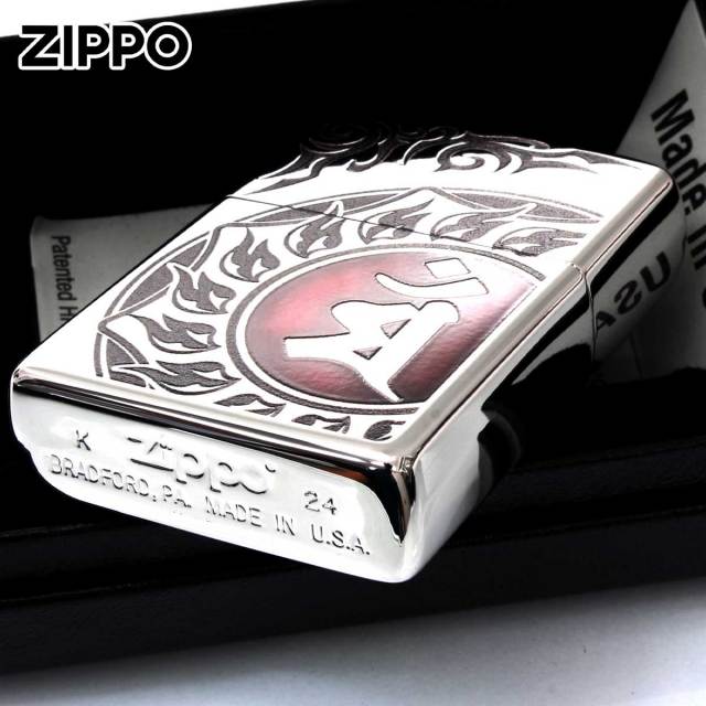 Zippo ジッポー 梵字 bonji マン 銀メッキいぶし 80037｜Zippo