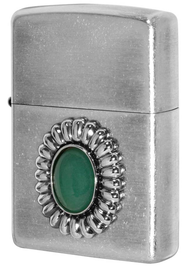 Zippo ジッポー Power Stone パワーストーン グリーンクォーツ 70642 メール便可