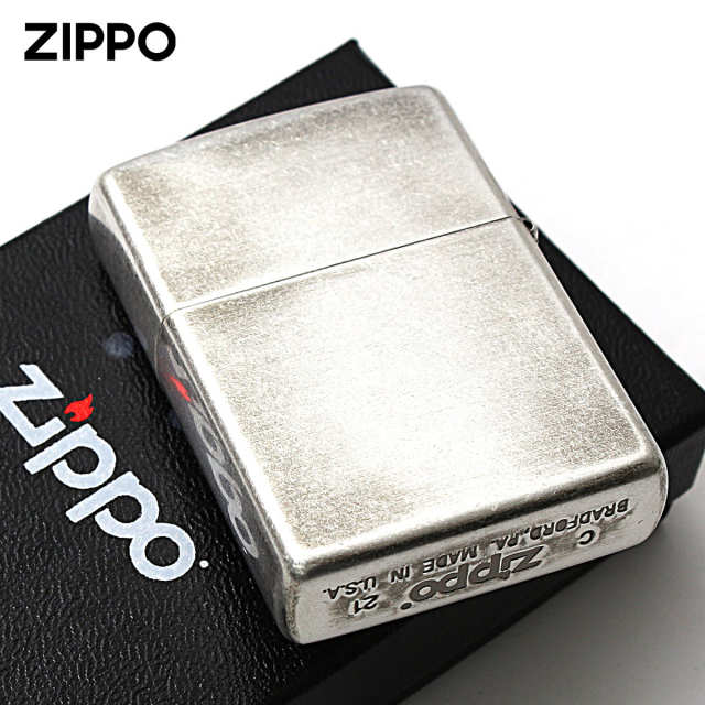 Zippo ジッポー 天然石 パワーストーン ブルーアゲード 銀メッキ