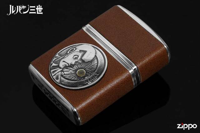 Zippo ジッポー ルパン三世 アニメ キャラ 革巻き 牛革 ヴィンテージ 