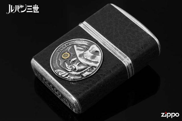 Zippo ジッポー ルパン三世 アニメ キャラ 革巻き 牛革 ヴィンテージ  