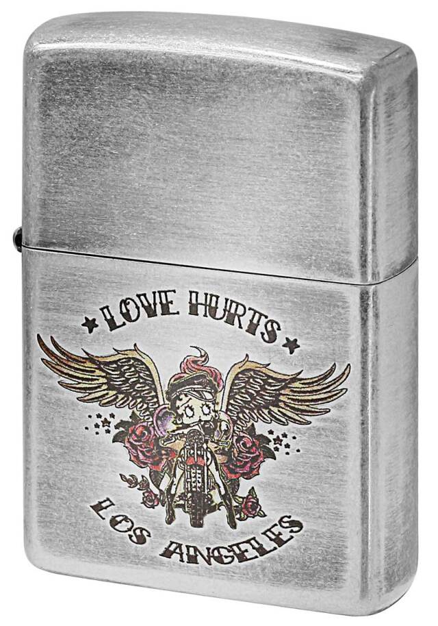 Zippo ジッポー Betty Boop ベティ・ブープ 90周年記念モデル LOVE HURTS 70672 メール便可