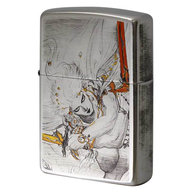 Zippo ジッポー 天野喜孝 Amano Yoshitaka F-3-Twin Sword 銀メッキいぶし 80220