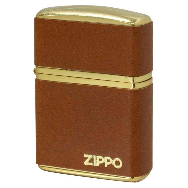 Zippo ジッポー アーマー 革巻き 牛革 ジッポ ロゴ クラッシック キャメル ARMOR Classic Leather 80074