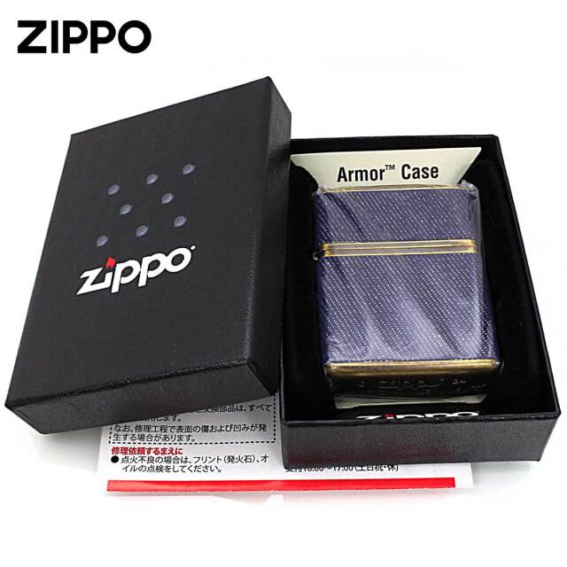 【‼️激レア‼️】デニムZIPPO Zippo ジッポー ARMOR アーマー デニム巻き 真鍮バレル 80091｜Zippo