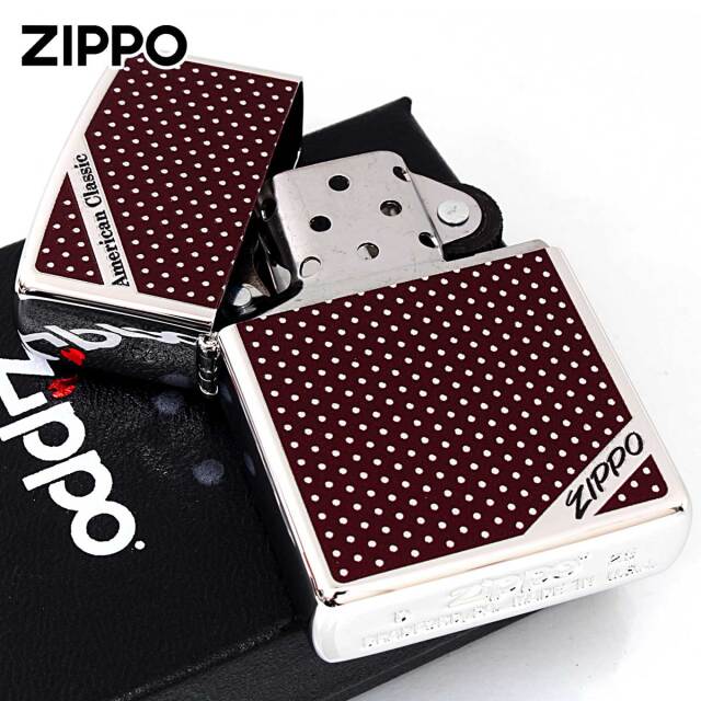 【ドッポ！】 Zippo ジッポー アメリカンクラッシック ドット ZIPPO ロゴ 80093